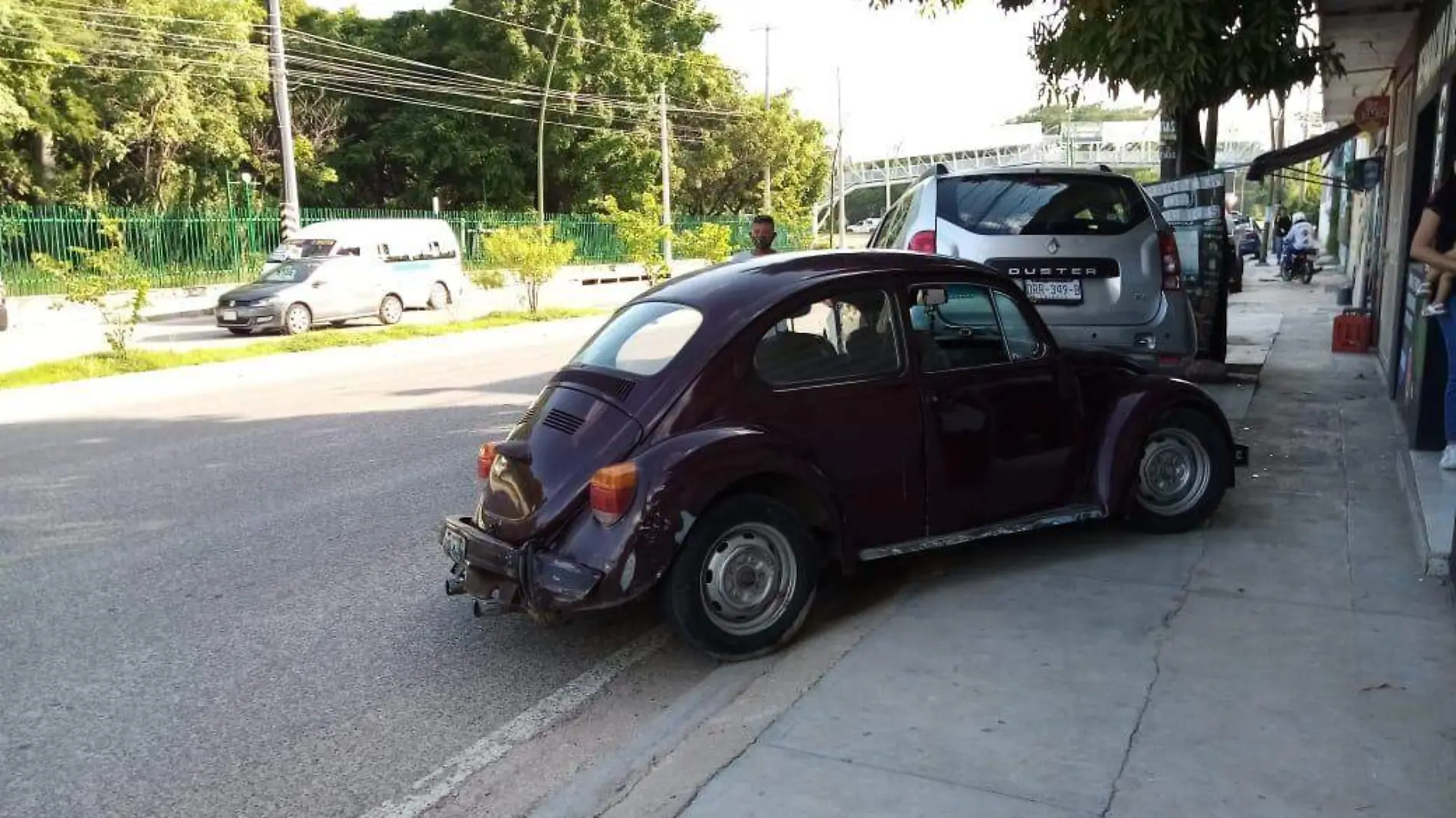 Accidente vocho choque